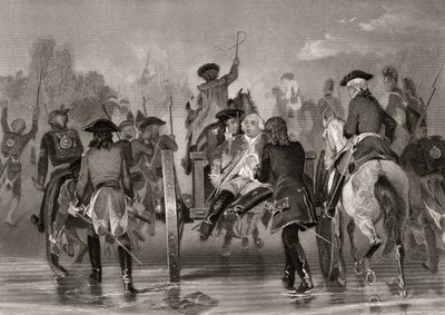 Mortally Wounded General Edward Braddock Retreats from the Monongahela River in 1755 After an Attack from French and Indian Forces by Alonzo Chappel